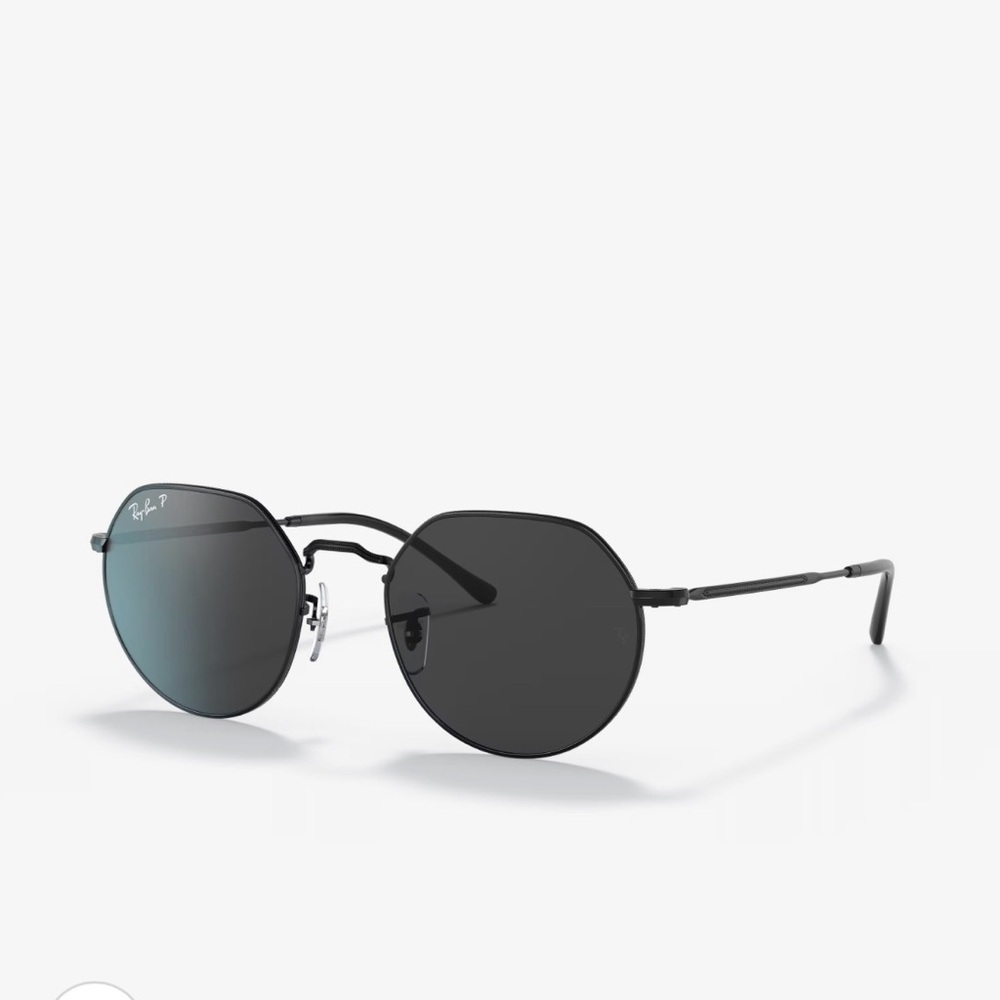 Ray-Ban Black Jack Hexagonal Sunglasses RB3565